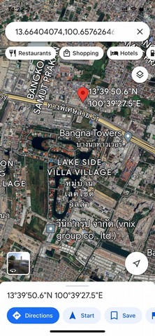 ขายที่ดิน 1-0-31.5ไร่ ติดถนนบางนา-ตราด กม6.5  ใกล้เมกาบางนา ตรงข้ามบางนาทาวเวอร์