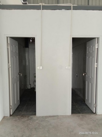 C4208 ให้เช่าโกดังพร้อมออฟฟิศพื้นที่ 394 ตรม สร้างเสร็จใหม่ ใกล้ถนนทางหลวง 345 ใกล้มอเตอร์เวย์ บางลำโพ นนทบุรี