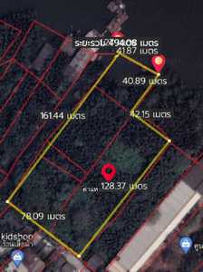 Land for rent ที่ดินเกือบ 7 ไร่ บางกระเจ้า ติดแม่น้ำเจ้าพระยา สามารถทำท่าเรือออกแม่น้ำได้