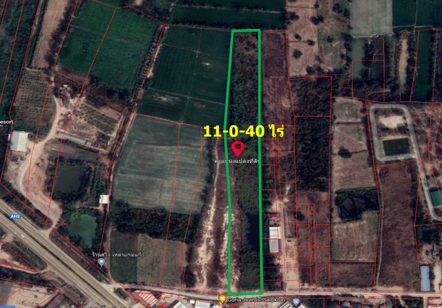 ขายที่ดินเปล่า 11-0-40 ไร่ ทำเลดี ด้านหน้าหันไปทางทิศใต้ ขาณุวรลักษบุรี กำแพงเพชร