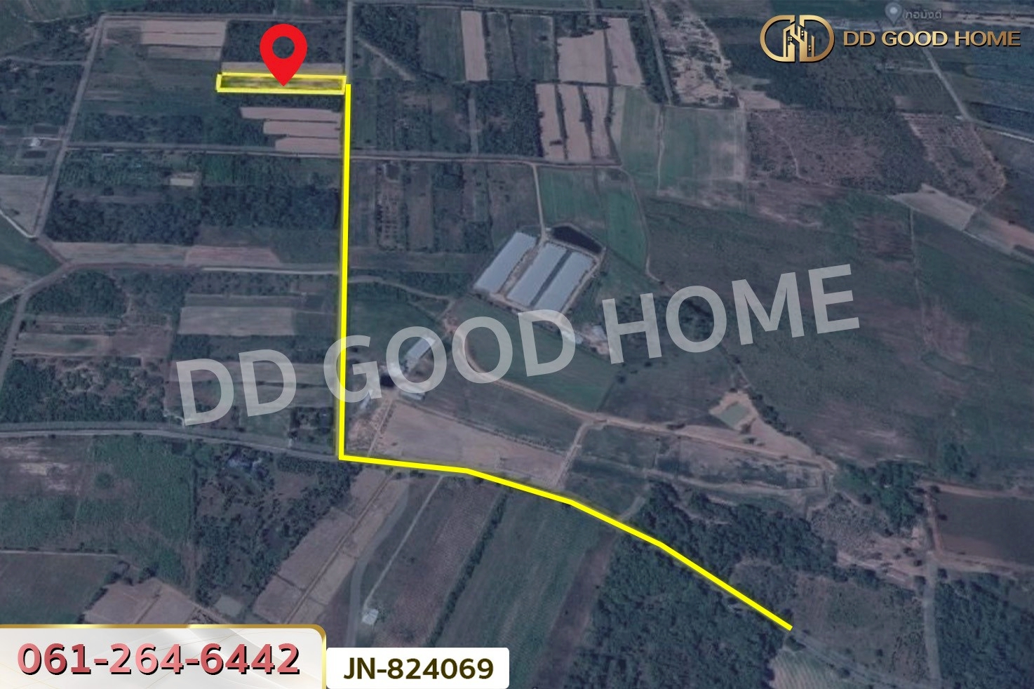 JN-824069 ที่ดินด่านมะขามเตี้ย 4 ไร่ 399.7 ตร.ว. หมู่บ้านยุติธรรม กาญจนบุรี ใกล้วัดถ้ำเสือ