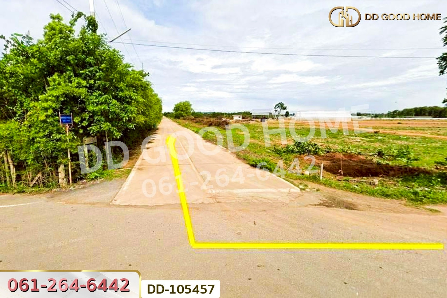 ที่ดินด่านมะขามเตี้ย 4 ไร่ 399.7 ตร.ว. กาญจนบุรี ใกล้โรงพยาบาลด่านมะขามเตี้ย DD-105457