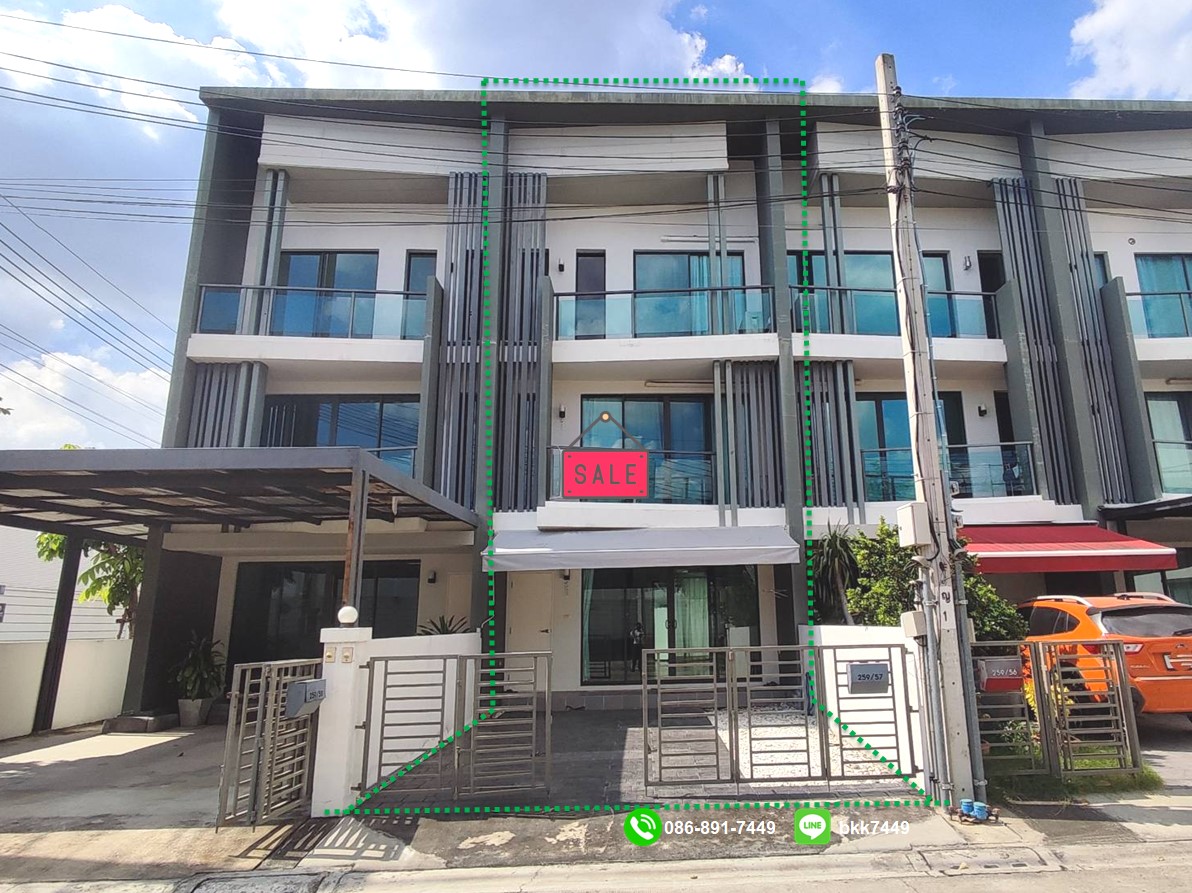ขายบ้านทาวน์โฮม 3 ชั้น- บ้านเฌอคูน สาทร-ราชพฤกษ์ ซ.สวนผัก ใกล้เซ็นทรัลเวสต์วิลล์ ติดถนนหลัก เดินทางสะดวกมาก