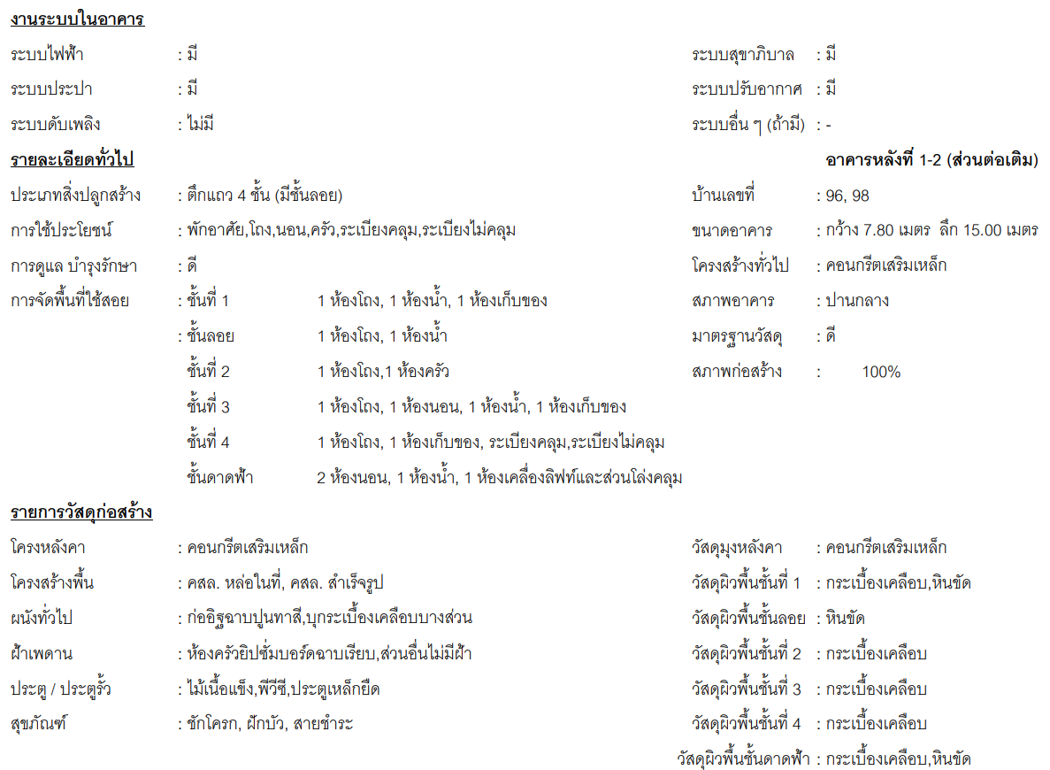 ขายตึกแถว 4 ชั้น ( มีชั้นลอย ) ถนนมหานคร บางรัก 曼谷出售店屋,Bang Rak / เขตบางรัก