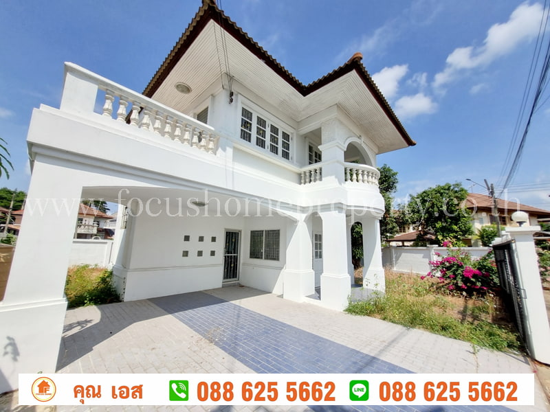 บ้านเดี่ยว หลังมุม หมู่บ้าน ภัทรนิเวศน์ บางคูวัด