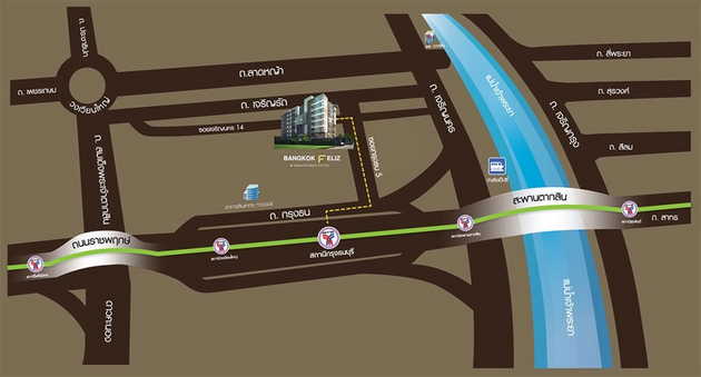 ขายคอนโด Bangkok Feliz@ สถานีกรุงธนบุรี 5-2 สาทร-ตากสิน ใกล้แหล่งช้อปปิ้ง เดินทางสะดวกใกล้รถไฟฟ้า BTS กรุงธนบุรี