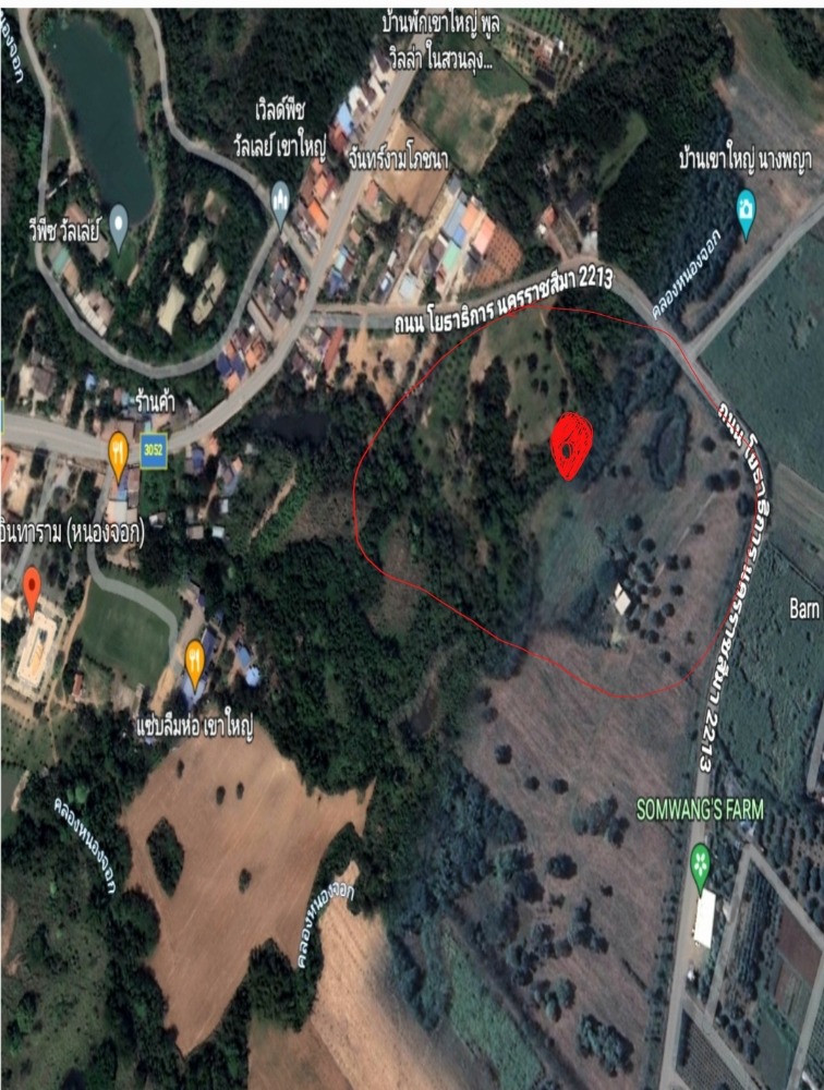 ขายที่ดินแปลงสวย ทำเลดี วิวดีติดเขาใหญ่ (ข้างหลังเป็นภูเขา)ข้างหน้าติดกับถนนใหญ่ เหมาะทำธุรกิจ 