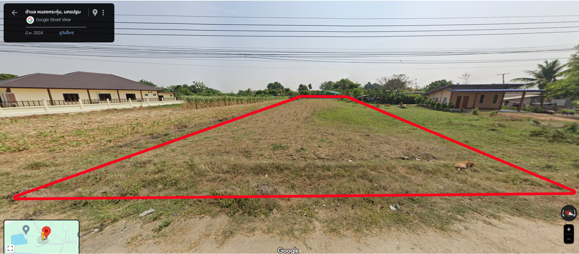  ขายที่ดิน 1 ไร่ 2 งาน 41 ตร.ว. ขาย 1.2 ล้านบาท กำแพงแสน