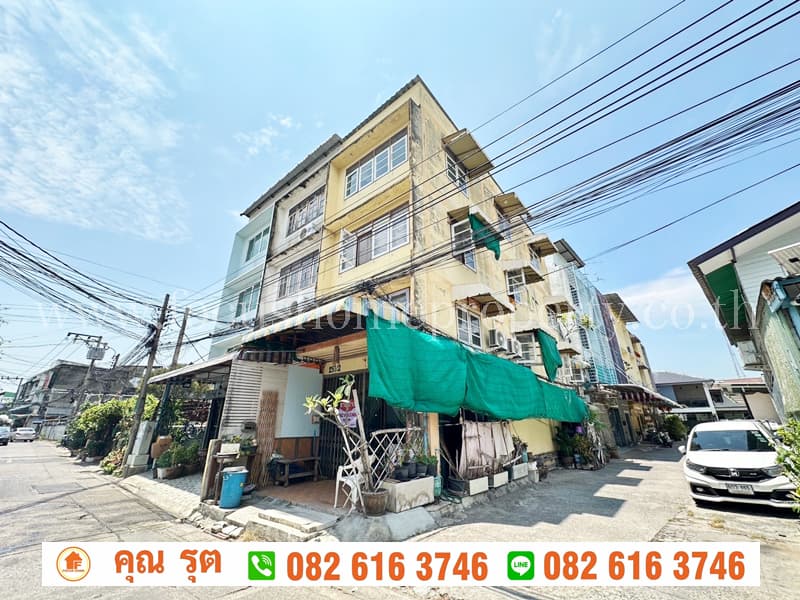ตึกแถว 4 ชั้น ห้องมุม ซอยประดู่-บางซื่อ