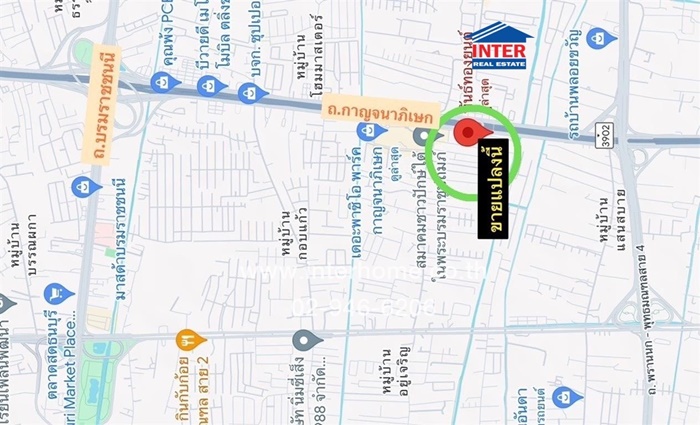 ขายที่ดิน พร้อมตึก 2 ชั้น มีชั้นลอย 112 ตร.ว. ติดถนนกาญจนาภิเษก ใกล้พาซิโอพาร์ค กาญจนาภิเษก