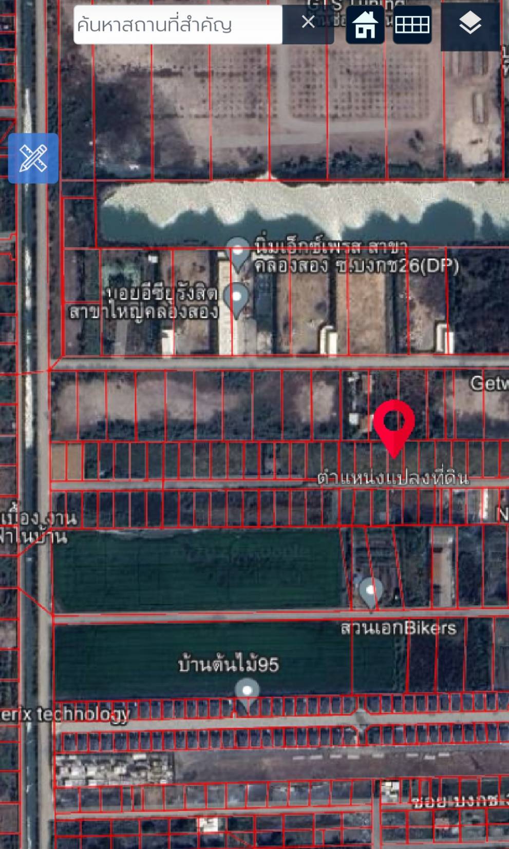 ขายที่ดินรังสิตคลอง 2  เหมาะสร้างเป็นที่อยู่อาศัย หรือ ทำธุรกิจได้  ทำเลดี