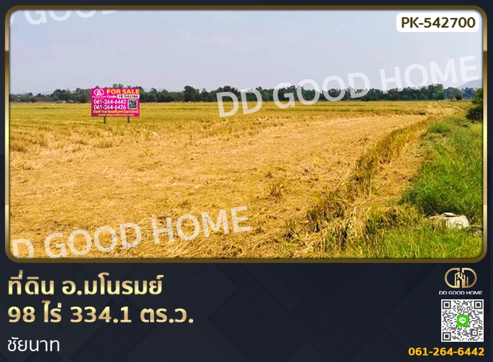 ที่ดิน อ.มโนรมย์ 98 ไร่ 334.1 ตร.ว. ชัยนาท