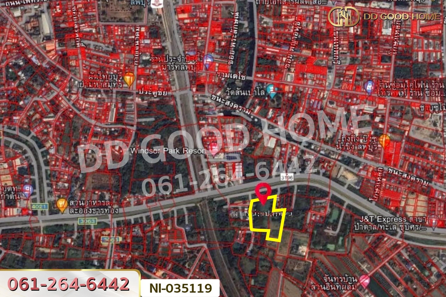 ที่ดินป่าตาล 10 ไร่ 10 ตร.ว. ลพบุรี ใกล้พระปรางค์สามยอด NI-035119
