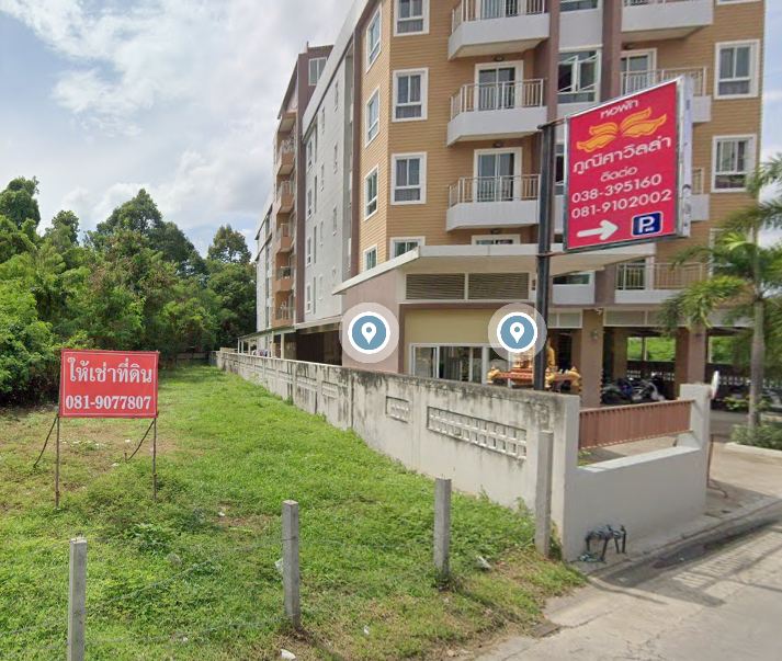 แบ่งให้เช่าที่ดิน 2แปลงติดกัน ถมแล้ว ทำเลดีใกล้ย่าน ม.บูรพา อ.เมืองชลบุรี