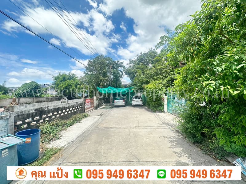 ขาย ที่ดิน 131 ตร.วา (แปลงมุม) หมู่บ้านศานติ ซ.บางนา-ตราด 38