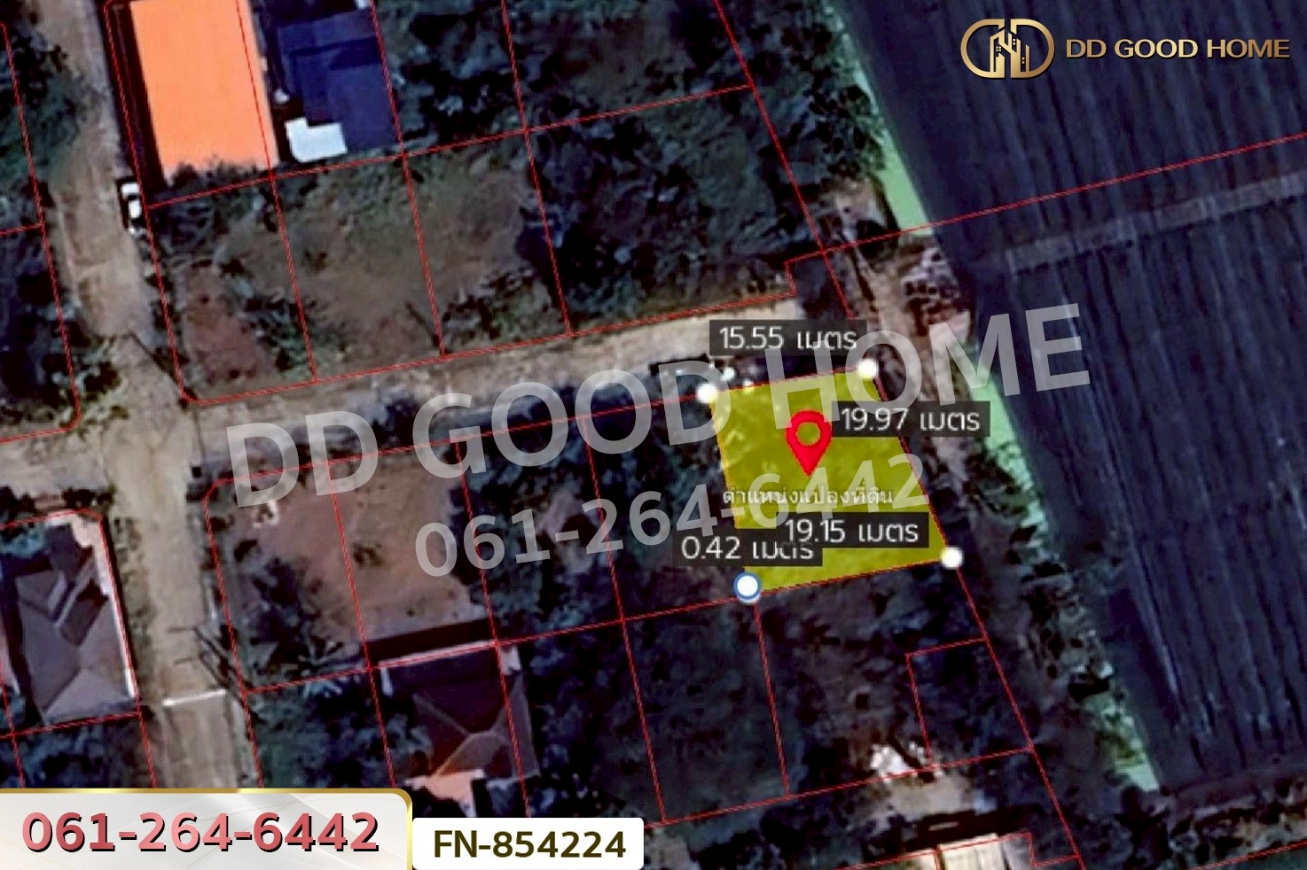 FN-854224 ที่ดินหมู่บ้านพุทธมณฑลแลนด์ ศาลายา 86 ตร.ว. นครปฐม ใกล้เซ็นทรัลนครปฐม