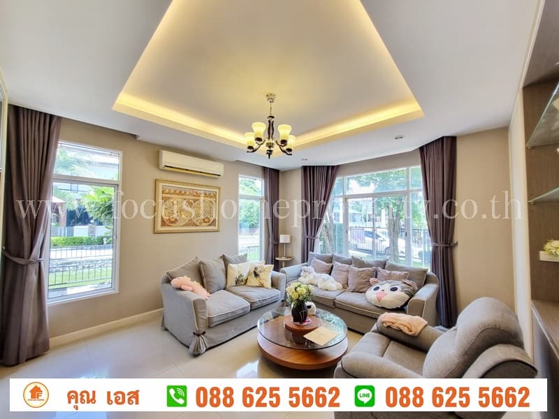ขาย บ้านเดี่ยวหลังมุม หมู่บ้านมณีรินทร์ เลค & พาร์ค 345