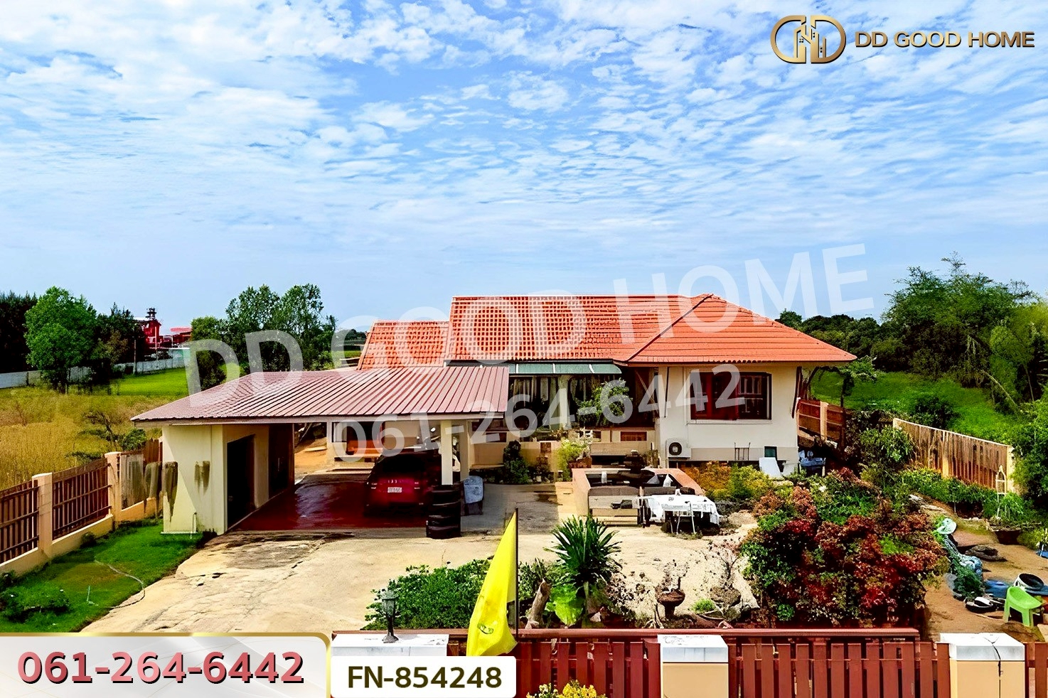 FN-854248 ที่ดินพร้อมบ้านเดี่ยวอ่างแก้ว 2 ไร่ 10 ตร.ว. อ่างทอง ใกล้ ปั๊ม ปตท.โพธิ์ทอง