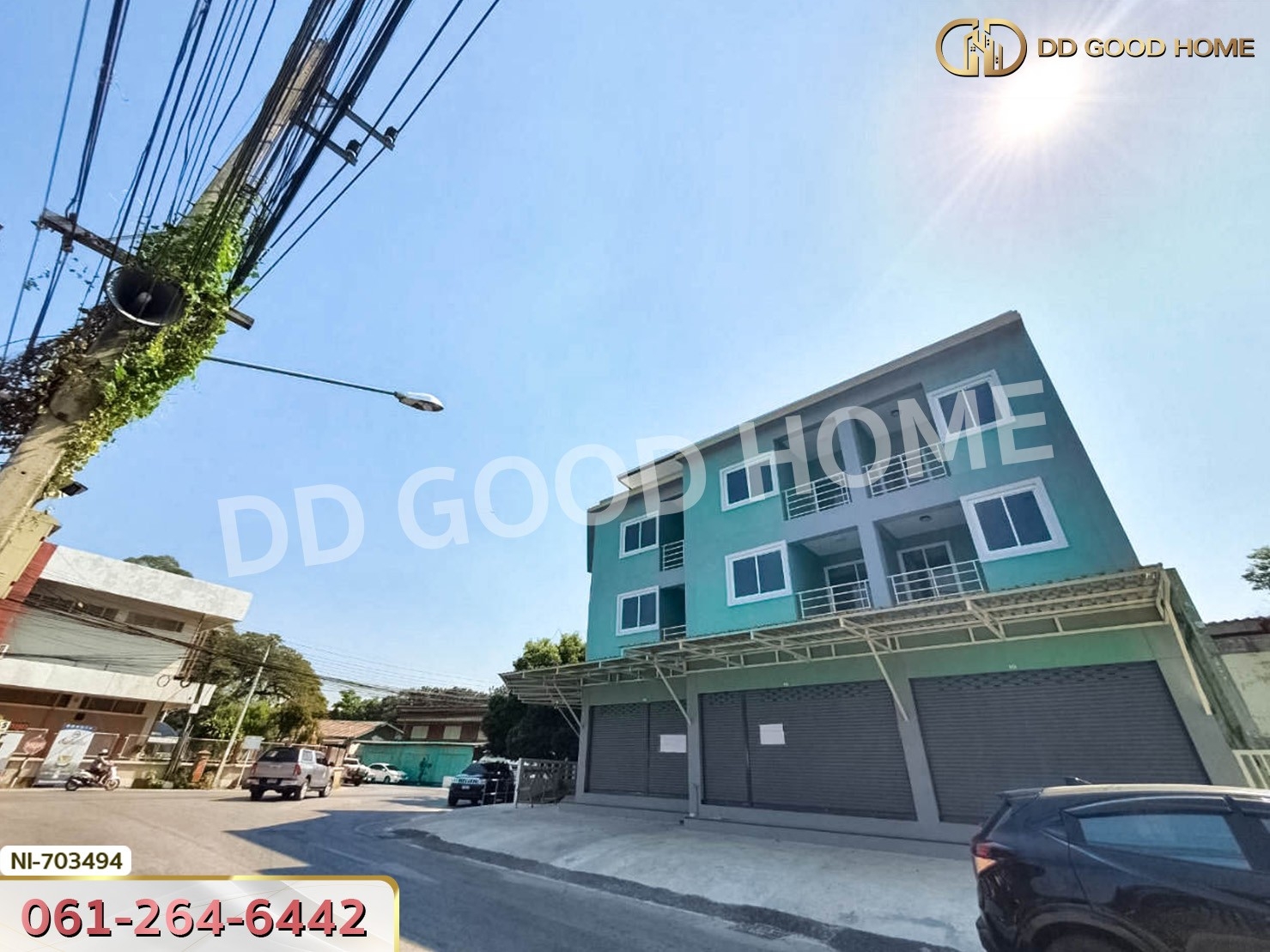 อาคารพาณิชย์ เมืองลำปาง ใกล้ศาลหลักเมืองลำปาง