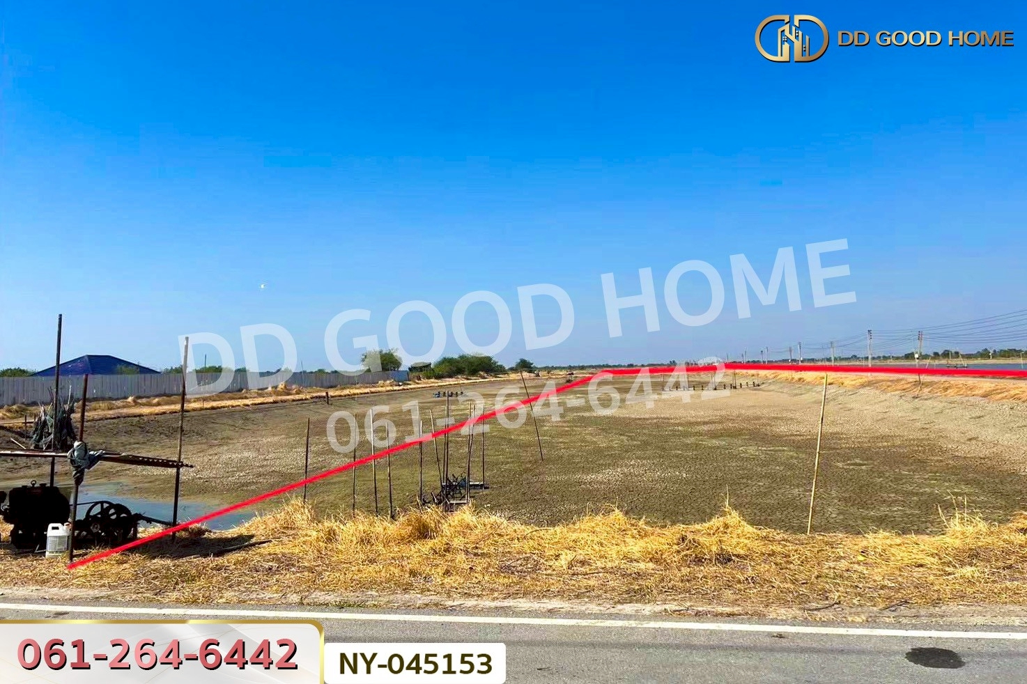 ที่ดินบางปะกง 9 ไร่ 287 ตร.ว. ฉะเชิงเทรา ใกล้โรงเรียนแสมขาววิทยาคาร NY-045153