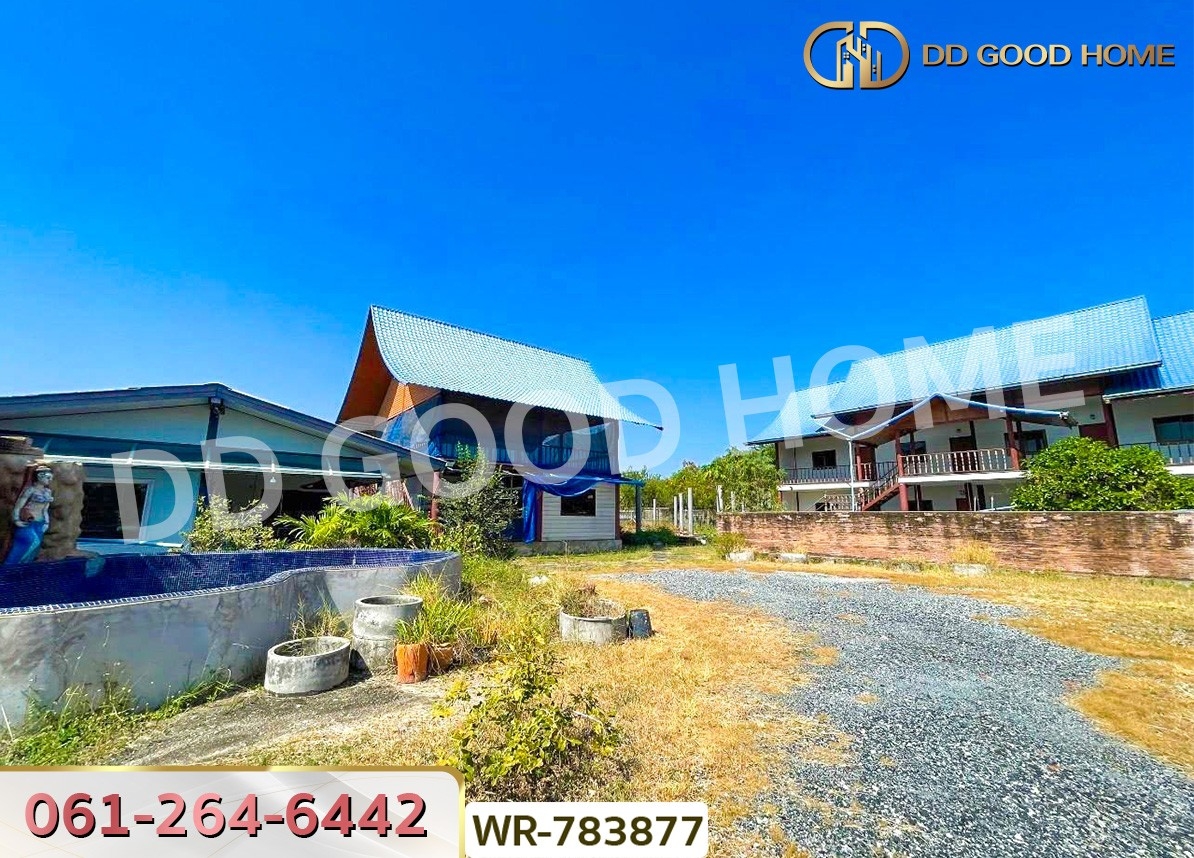 ที่ดินพร้อมสิ่งปลูกสร้าง 1 ไร่ 70 ตร.ว. ฉะเชิงเทรา ใกล้วัดหลวงพ่อโสธร