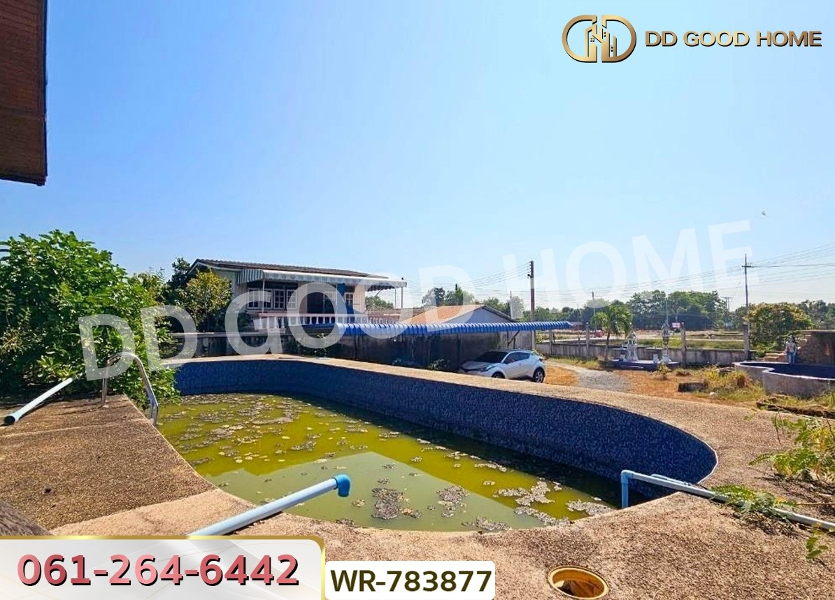 ที่ดินพร้อมสิ่งปลูกสร้าง 1 ไร่ 70 ตร.ว. ฉะเชิงเทรา ใกล้วัดหลวงพ่อโสธร