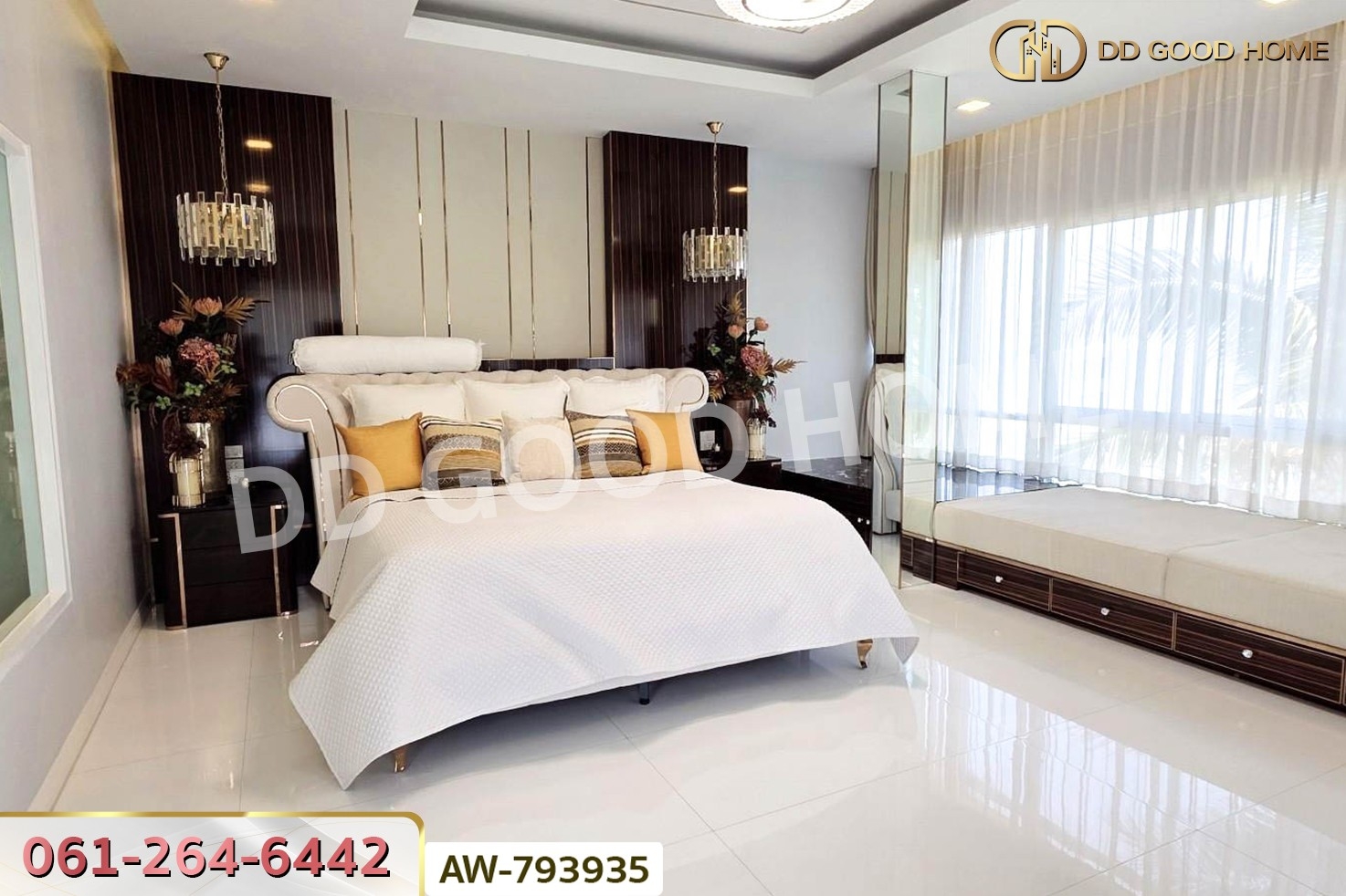AW-793935 บ้านพักตากอากาศพร้อมชายหาดส่วนตัว โครงการหรรษา คาชัวริน่า เพชรบุรี ใกล้หาดปึกเตียน