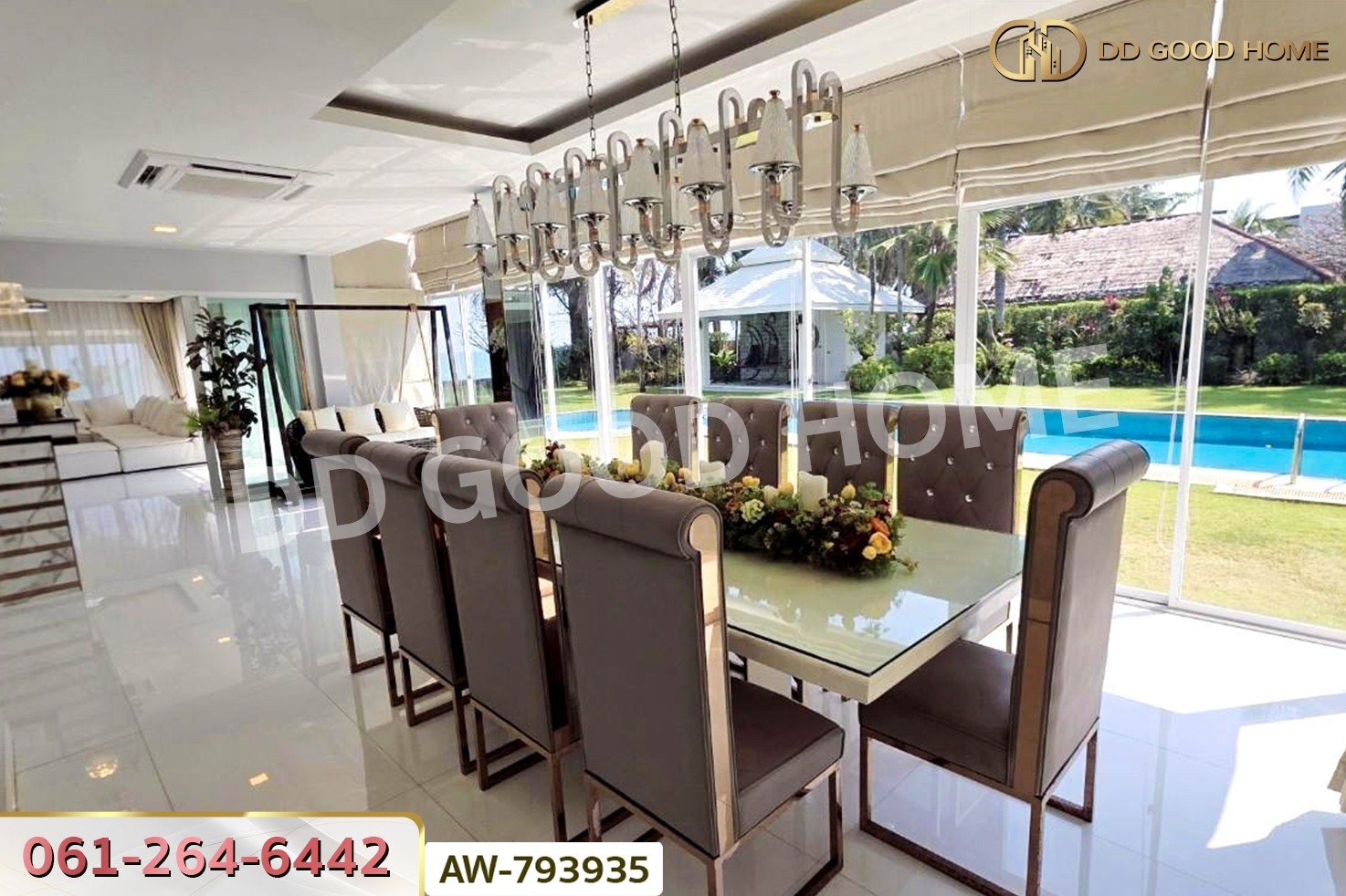 AW-793935 บ้านพักตากอากาศพร้อมชายหาดส่วนตัว โครงการหรรษา คาชัวริน่า เพชรบุรี ใกล้หาดปึกเตียน