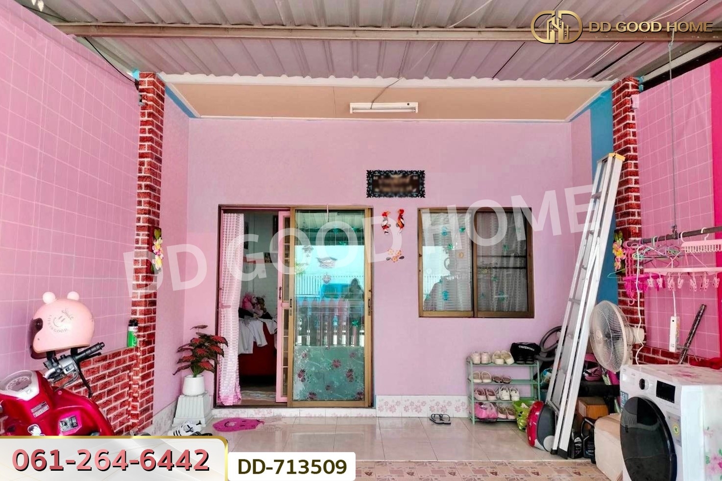 DD-713509 ทาวน์เฮ้าส์ หมู่บ้านโกลเด้นวิลเลจ แหลมฉบัง ชลบุรี ใกล้สวนสาธารณะเทศบาล