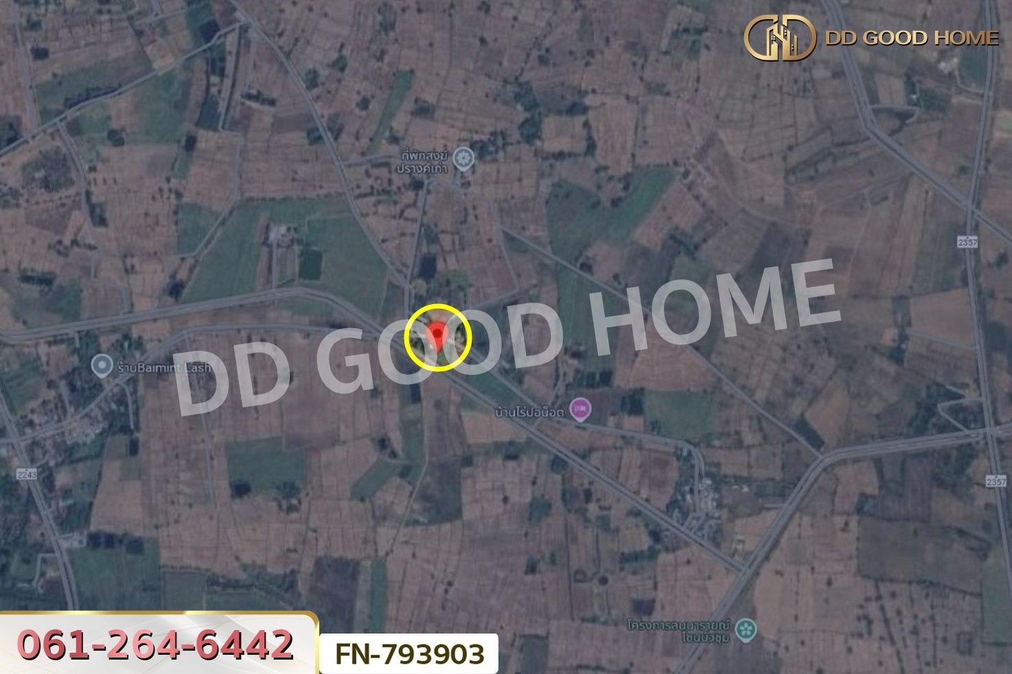 FN-793903 ที่ดินพร้อมบ้านเดี่ยวชัยบาดาล 2 ไร่ 77 ตร.ว. ลพบุรี ใกล้วัดพุ่มเพชรวนาราม