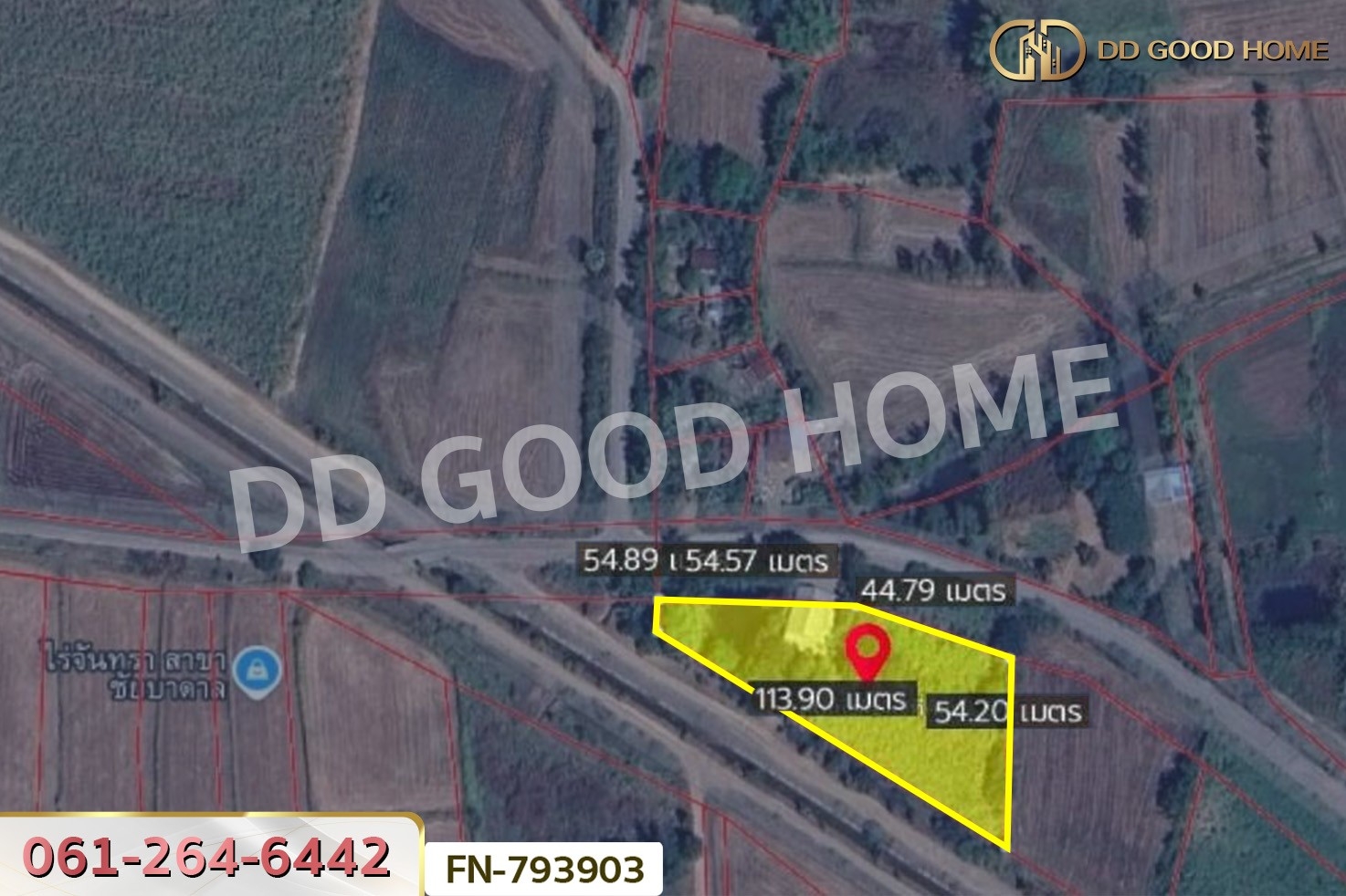 FN-793903 ที่ดินพร้อมบ้านเดี่ยวชัยบาดาล 2 ไร่ 77 ตร.ว. ลพบุรี ใกล้วัดพุ่มเพชรวนาราม