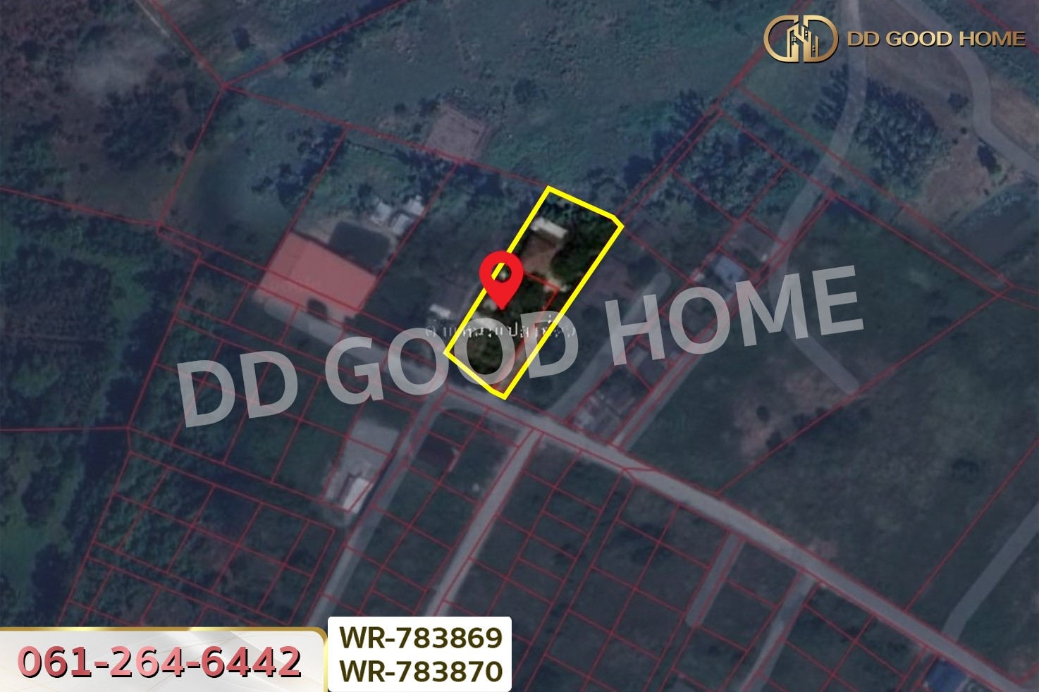 WR-783869/WR-783870 ที่ดินพร้อมบ้านเดี่ยวบ้านฉาง 1 ไร่ 190.7 ตร.ว. ระยอง ใกล้สนามบินอู่ตะเภา