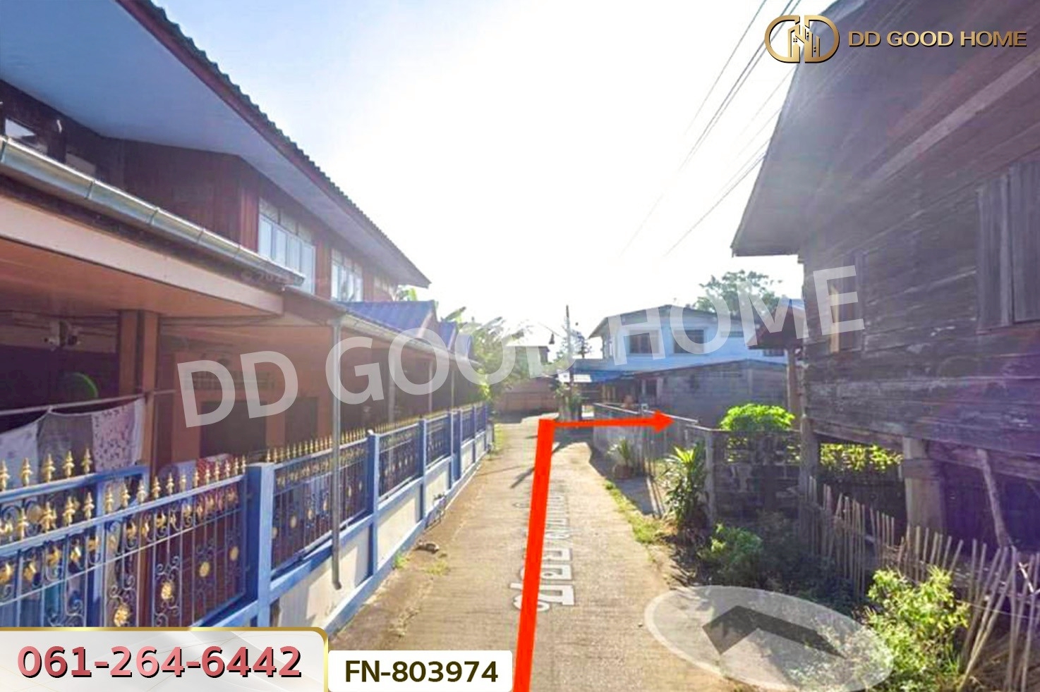FN-803974 ที่ดินพร้อมบ้านเดี่ยวศรีสัชนาลัย 68 ตร.ว. ซ.สุขาภิบาล 3 สุโขทัย ใกล้วัดหาดสูง