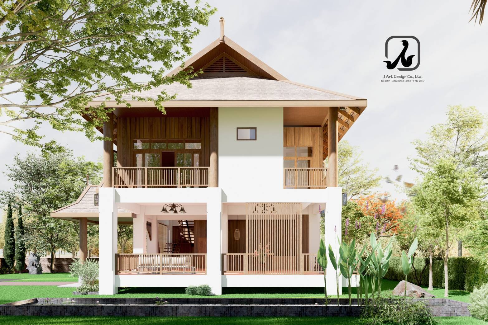 รับออกเเบบบ้าน รับสร้างบ้าน ออกเเบบตกเเต่งภายใน จังหวัดเชียงราย โดย บริษัท เจอาร์ทดีไซน์ จำกัด