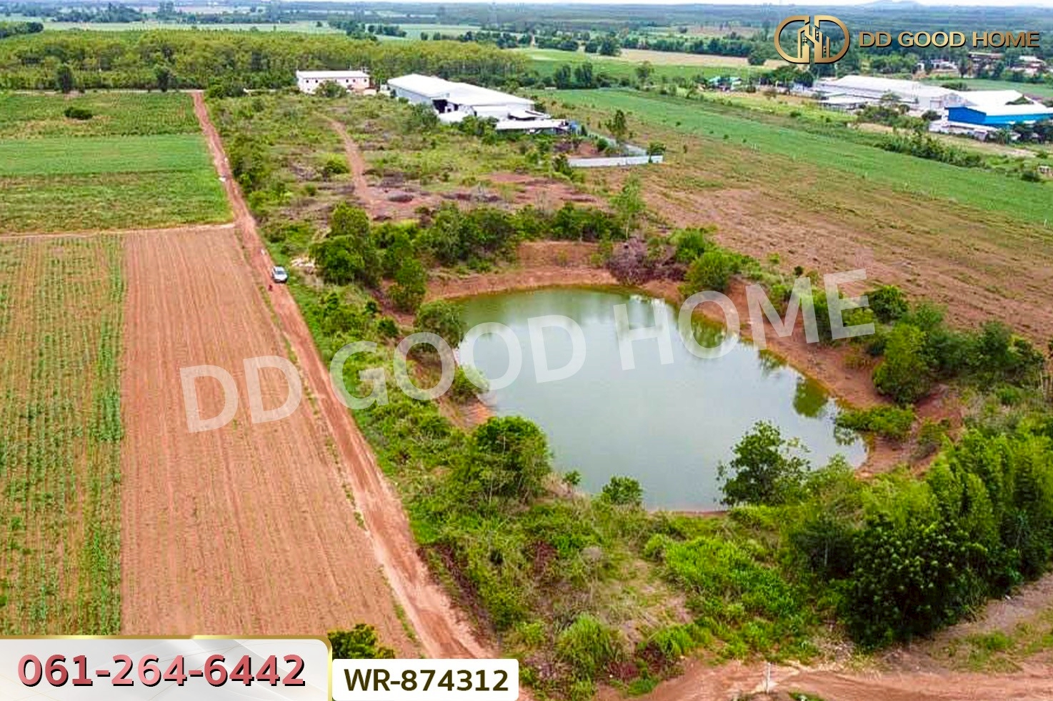 WR-874312 ที่ดินกบินทร์บุรี 17 ไร่ 74 ตร.ว. ปราจีนบุรี ใกล้สำนักงานเทศบาลตำบลเมืองเก่า