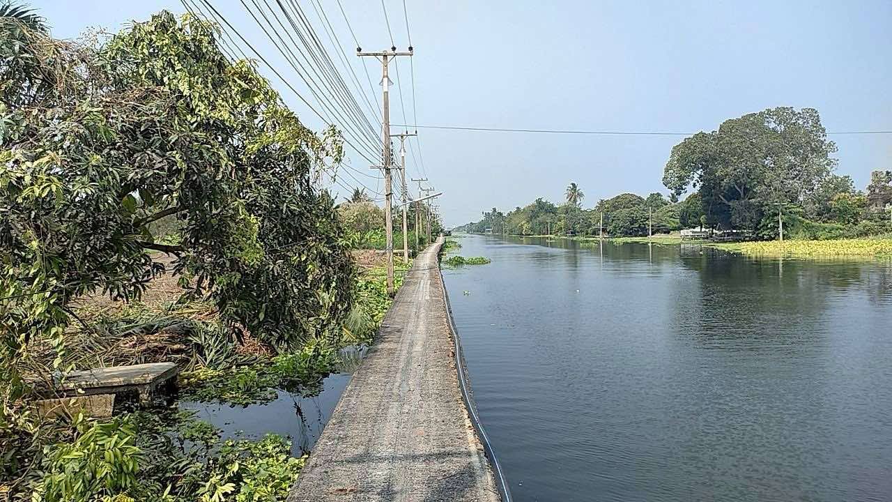 ขายด่วน !! ที่ดินเปล่าแปลงสวย ติดคลองดำเนินสะดวก (เจ้าของขายเอง)