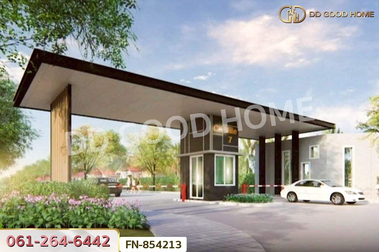 FN-854213 บ้านแฝด ซีเค วิลล์ 7 พระราม 2 - ท่าจีน สมุทรสาคร ใกล้วัดช่องลม