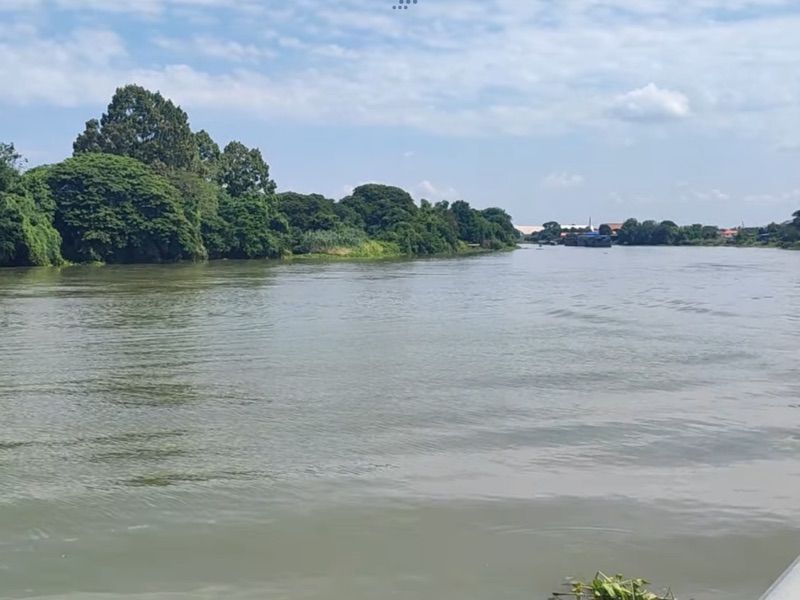 ขายที่ดินเปล่าทำเลทองติดริมแม่น้ำเจ้าพระยา ต.บ้านโพธิ์ อ.บางปะอิน จ.อยุธยา