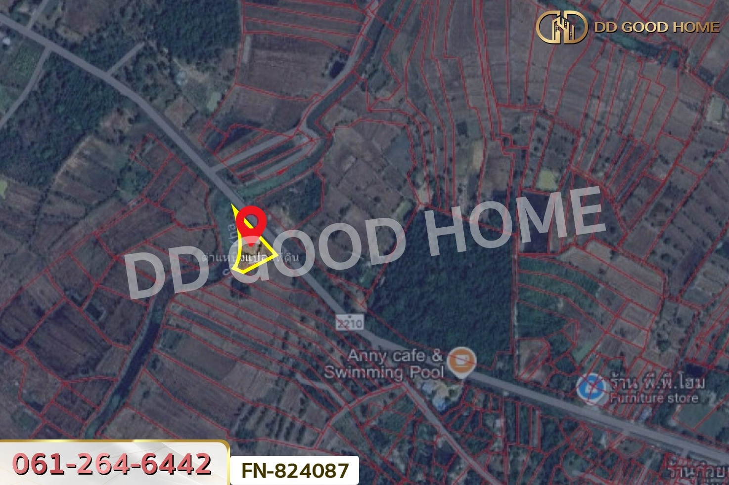 FN-824087 ที่ดินหัวตะพาน 2 ไร่ 206.3 ตร.ว. อำนาจเจริญ ใกล้โรงพยาบาลตะพานหิน