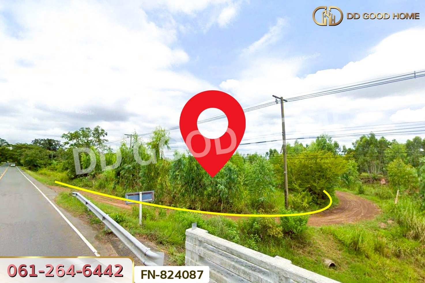 FN-824087 ที่ดินหัวตะพาน 2 ไร่ 206.3 ตร.ว. อำนาจเจริญ ใกล้โรงพยาบาลตะพานหิน