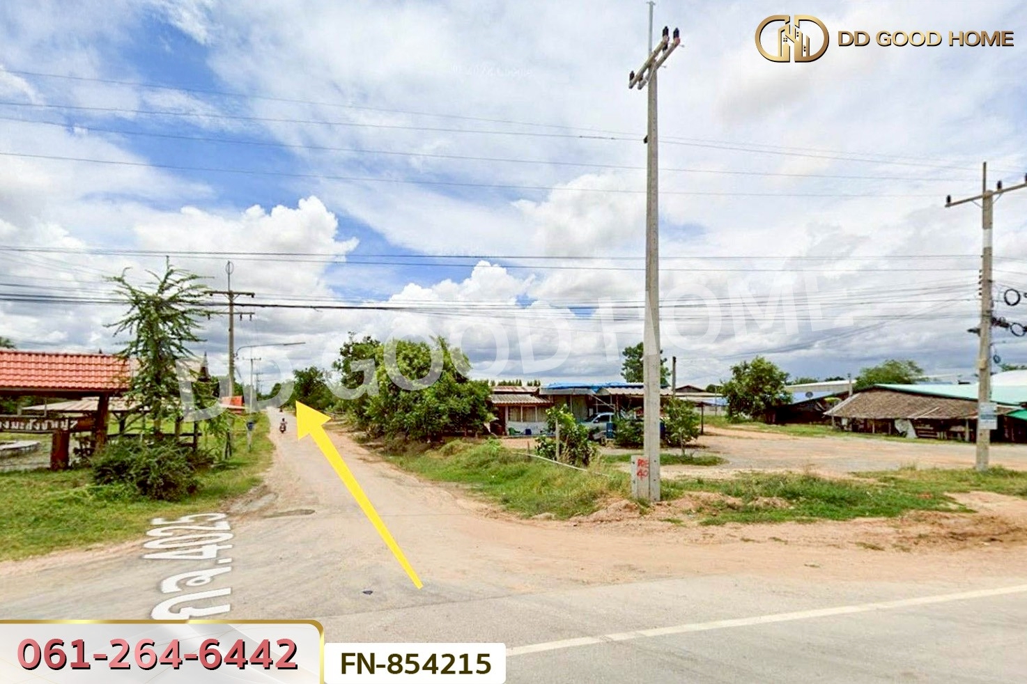 FN-854215 ที่ดินพร้อมสิ่งปลูกสร้างห้วยกระเจา 1 ไร่ กาญจนบุรี ใกล้วัดหนองต่อยอด
