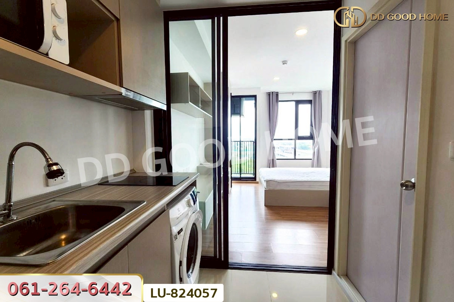 LU-824057 คอนโด ดิ ออริจิ้น ราม 209 อินเตอร์เชนจ์ ใกล้สถานีอินเตอร์เชนจ์มีนบุรี  (สายสีส้ม + สายสีชมพู)