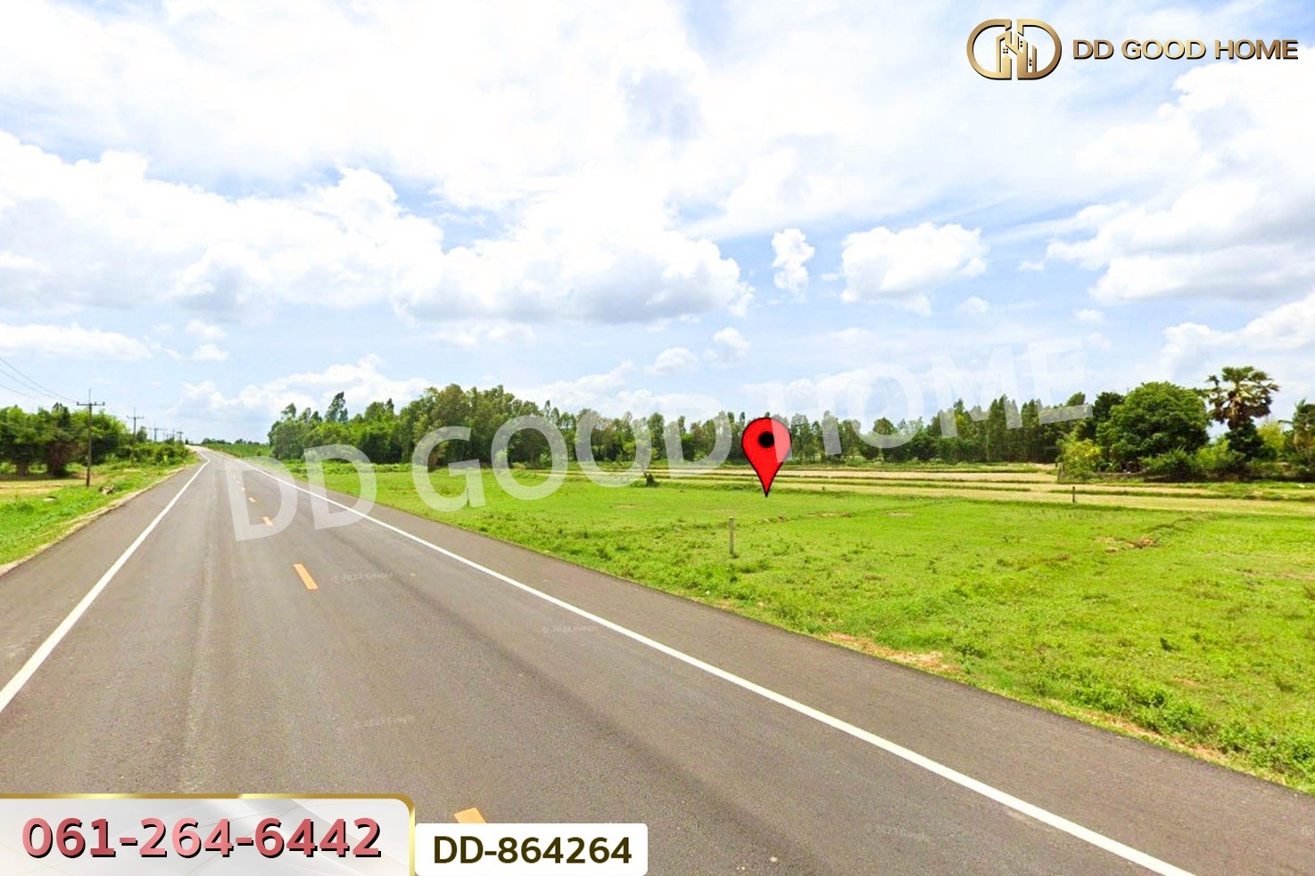 DD-864264 ที่ดินโนนสะอาด 279 ตร.ว.อุดรธานี ใกล้โรงเรียนบ้านหนองโก