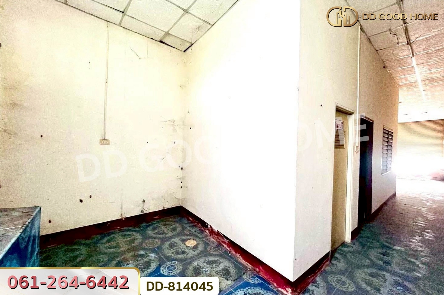 DD-814045 อาคารพาณิชย์ชั้นเดียว โนนสะอาด อุดรธานี ใกล้สถานีตำรวจโนนสะอาด