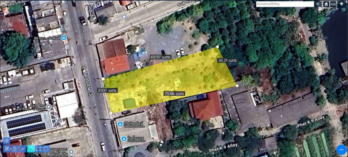 ให้เช่าที่ดินเปล่า ถมแล้ว ทำเลดี  เขตบางแค จังหวัดกรุงเทพมหานคร