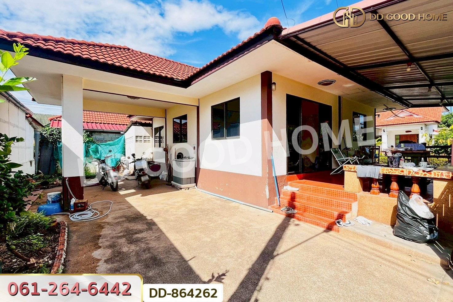 DD-864262 บ้านเดี่ยว หมู่บ้านลำพูนแลนด์แอนด์เฮ้าส์ ใกล้วิทยาลัยเทคนิคลำพูน