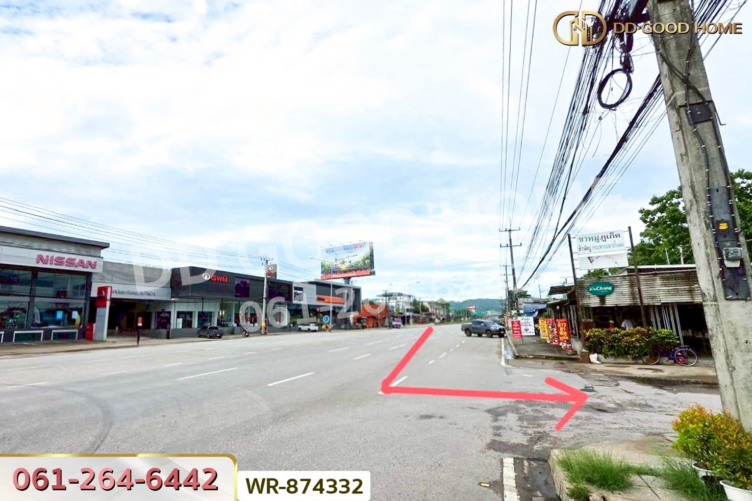 WR-874332 ที่ดินเมืองแม่สอด 327.5 ตร.ว. ตาก ใกล้โรบินสัน แม่สอด