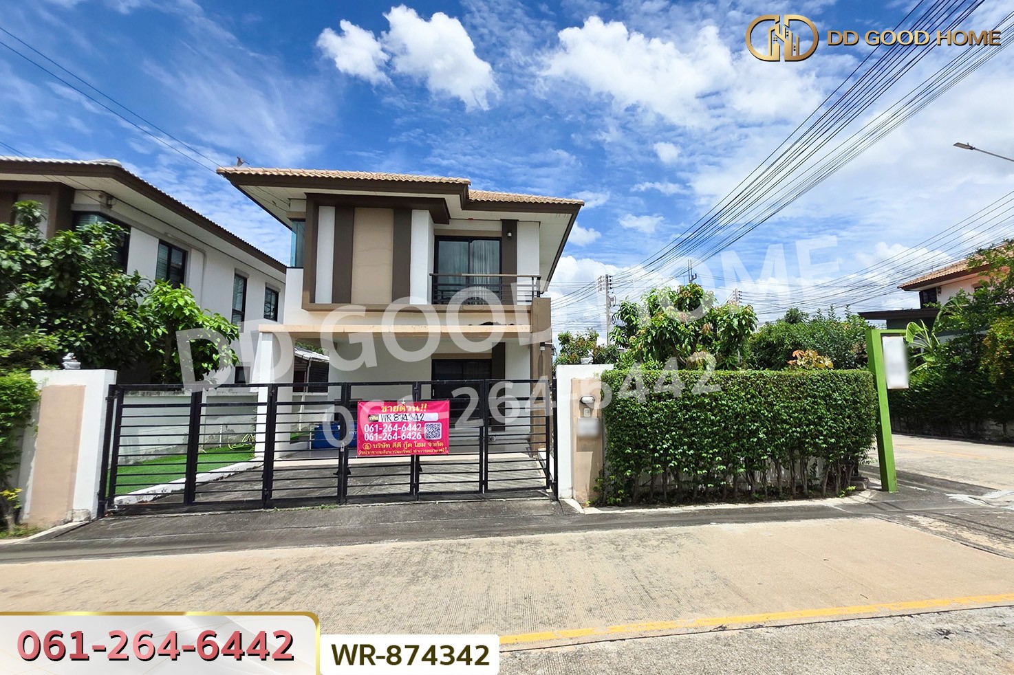 WR-874342 บ้านแฝด บ้านฟ้ากรีนเนอรี่ ปิ่นเกล้า-สาย 5 นครปฐม ใกล้เซ็นทรัล ศาลายา