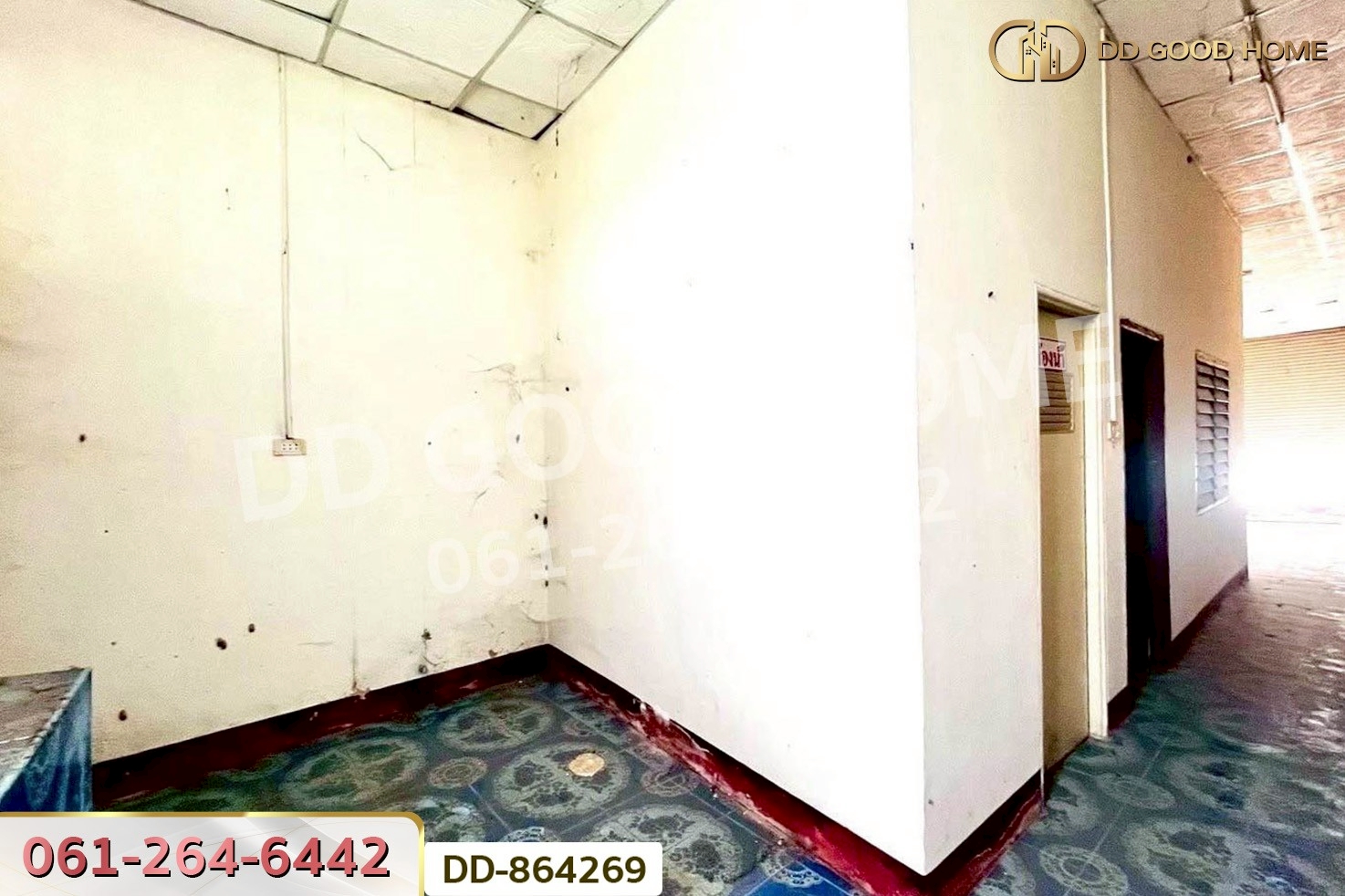 DD-864269 อาคารพาณิชย์ชั้นเดียว โนนสะอาด อุดรธานี ใกล้สถานีตำรวจโนนสะอาด