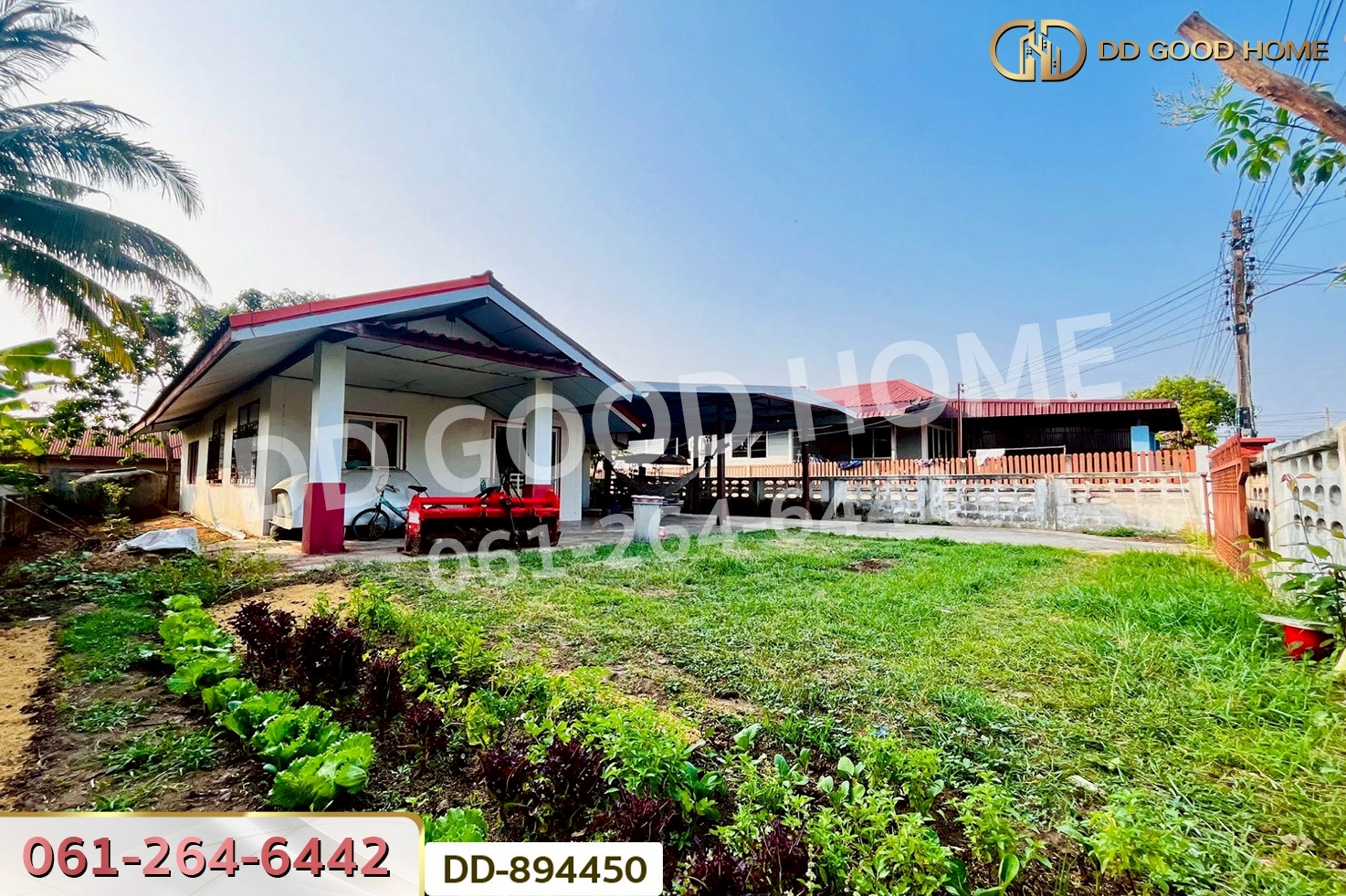 DD-894450 บ้านเดี่ยว โนนสะอาด อุดรธานี ใกล้โรงเรียนโนนสะอาดพิทยาสรรค์